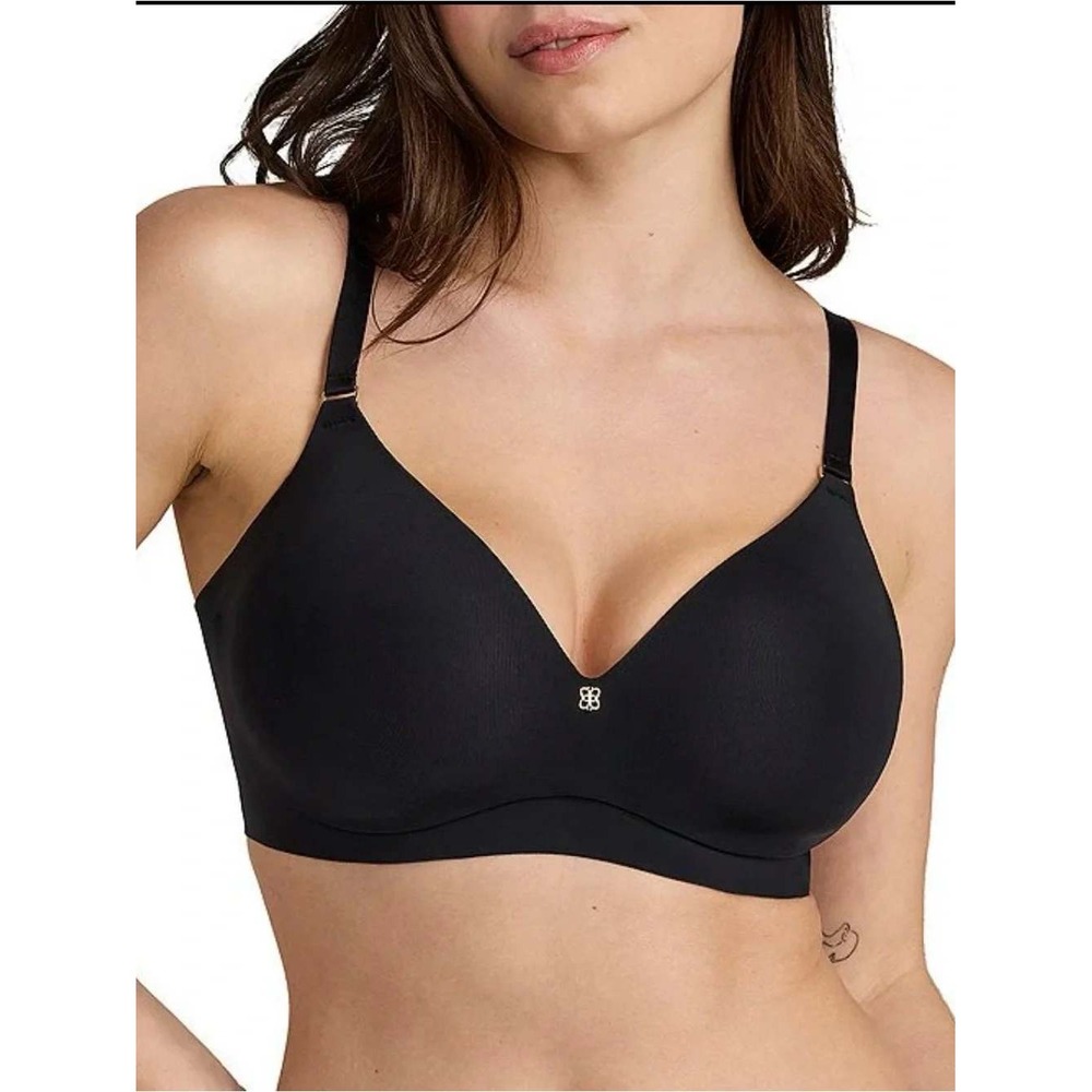 Honeylove CloudEmbrace Wireless Contour Convertible T-Shirt Bra Black 36DD(E)